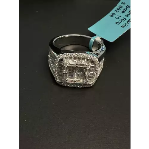 Signet Moissanite Men's 925 Ring