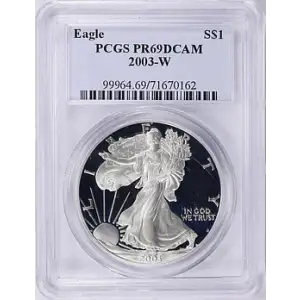 2003 W SILVER EAGLE PR69DCAM PCGS 
[B-8]