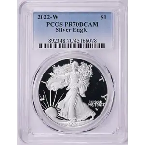 2022 W Silver Eagle PCGS Pr70DCAM 
[B-8] (3)