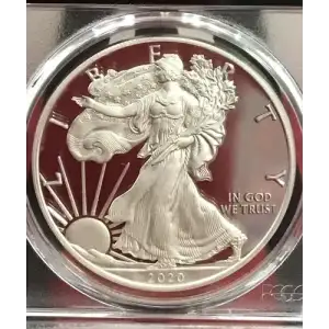 2020-W $1 Silver Eagle First Day of Issue Jim Peed, DCAM