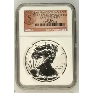 2012 S SAN FRANCISCO EAGLE SET EARLY RELEASES OFFICIAL US MINT SET (2)