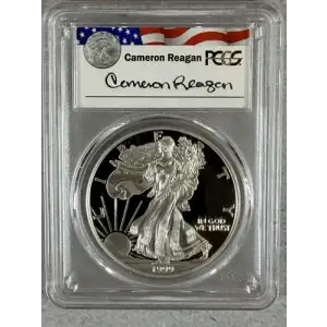1999-P $1 Silver Eagle Cameron Reagan, DCAM