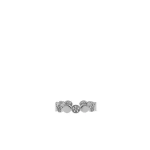 Silver adjustable pave circle ring - Marlyn Schiff 