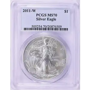 2011 - W - PCGS - MS70 - $1 Silver Eagles