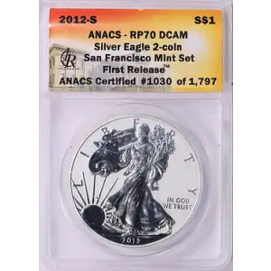2012 - S - ANACS - RP70DCAM - $1 Silver Eagle