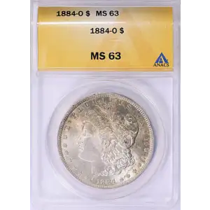 1884 - O - ANACS - MS63 - $1 Morgan