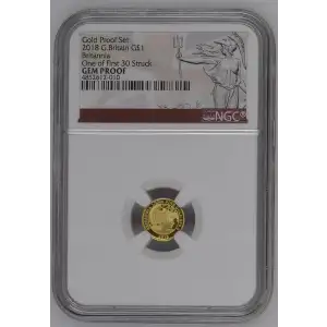 2018 Britannia One of First 30 Struck Gold Proof Set ULTRA CAMEO (2)