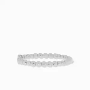 silver ball beaded hinge bangle - Marlyn Schiff 