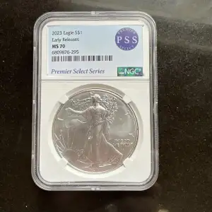 2023 $1 Silver Peace Dollar MS70 Early Releases NGC PSS Label