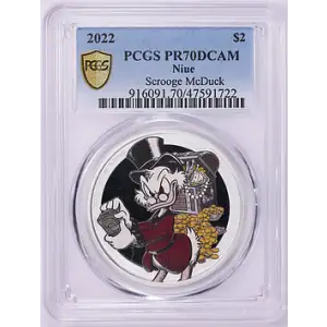 2022 - Niue - PCGS - PR70DCAM - $2 Scrooge McDuck