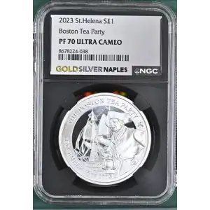 2023 St.Helena Boston Tea Party S1PND PF 70 ULTRA CAMEO