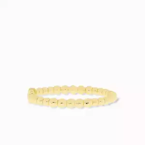 gold ball beaded hinge bangle - Marlyn Schiff 