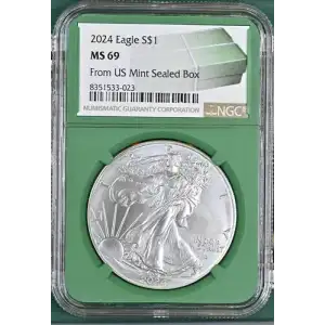 2024 Eagle S$1 MS 69 From US Mint Sealed Box