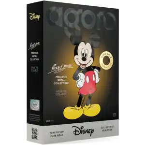 2025 Mickey Mouse Precious Metal Blind Box Collectible (Silver/Gold) 0.5 troy oz