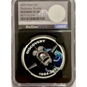 2025 Niue S$1 DISCOVERY SHUTTLE PF70