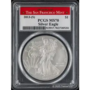2013-(S) $1 Silver Eagle Struck at San Francisco