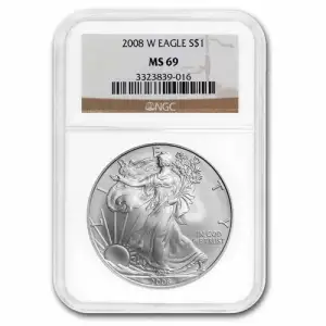 2008 W BURNISHED SILVER EAGLE