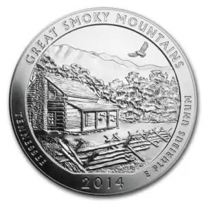 2014 25C Great Smoky Mtns NP 5 oz Silver - First Strike Mercanti Signature