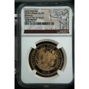 2018 Britannia One of First 30 Struck Gold Proof Set ULTRA CAMEO (2)