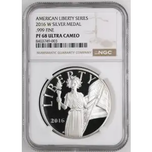 2016 W .999 FINE AMERICAN LIBERTY SERIES ULTRA CAMEO (2)