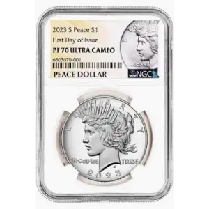 2023 S $1 Peace Dollar First Releases PF70UC Peace NGC