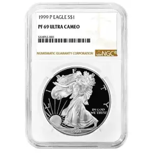 1999 P Eagle PF69UC White NGC (2)