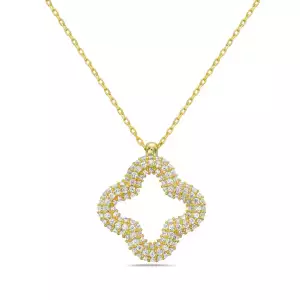 Yellow clover necklace