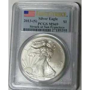 2013-(S) $1 Silver Eagle Struck at San Francisco