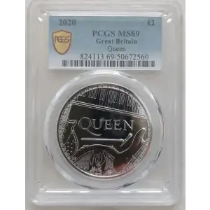 2020 £10 Queen Ag 5oz, DCAM