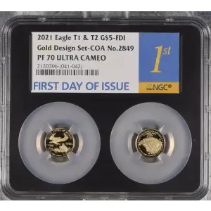 2021 W Family of Eagles T-1 First Day of Issue ULTRA CAMEO (2)
