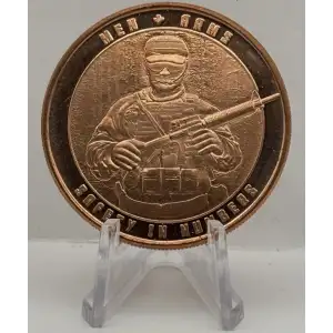 1 Oz Copper Round-Safety In Numbers-Men In Arms (2)