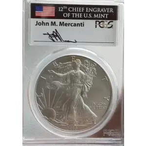 2015-W $1 Burnished Silver Eagle First Day of Issue - Denver Mercanti