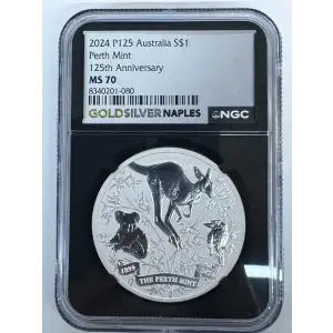2024 P125 Australia S$1 BIG THREE Grade MS 70