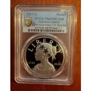 2017-S Medal American Liberty 225th Anniversary U.S. Mint Set, DCAM