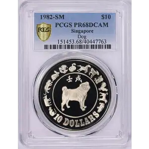 1982-SM $10 Year of the Dog, DCAM