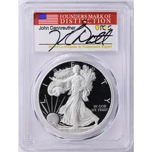2020-W $1 Silver Eagle First Day of Issue Denver John Dannreuther Denver, DCAM
