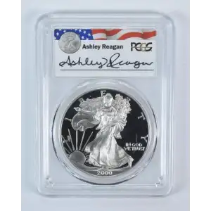 2000-P $1 Silver Eagle Ashley Reagan, DCAM