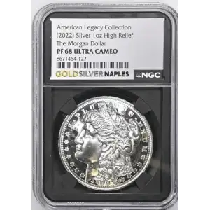 (2022) AR High Rel The Morgan Dollar American Legacy Coll. 1oz  PF 68 ULTRA CAMEO