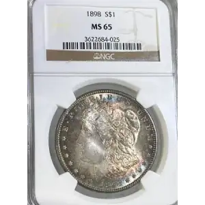 1898 S$1 - Morgan Dollar - NGC - MS65