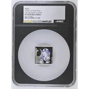(2025) 1oz Niue Luke Skywalker & R2-D2 Silver PF 70 ULTRA CAMEO