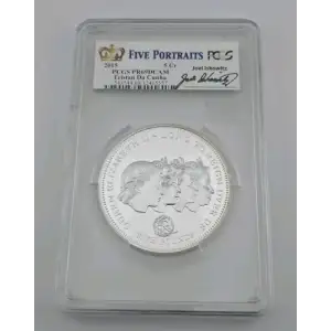 2015 5 Cr Tristan Da Cunha Silver 5 Portraits Label, DCAM