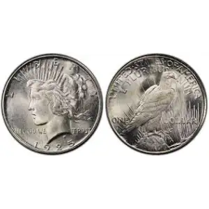 1925 S S$1 Peace Dollar AU53 NGC