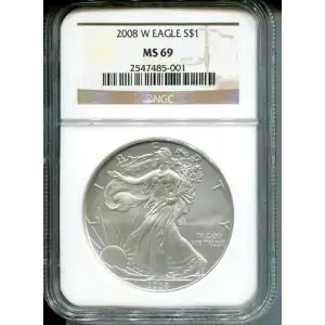 2008 W BURNISHED SILVER EAGLE