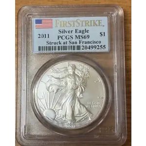 2011 $1 Silver Eagle 25th Anniversary Set First Strike