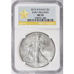2013 W Eagle MS70 NGC
