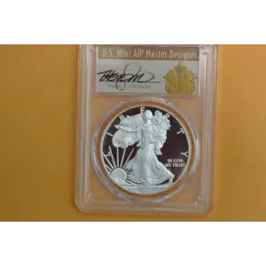 2020-W $1 Silver Eagle - v75 Privy First Day of Issue Thomas Cleveland Art Deco, DCAM