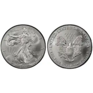 1999 $1 1oz Silver Eagle -PCI- MS 67