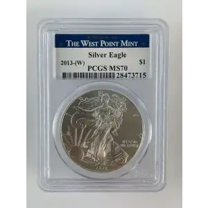 2013-(W) $1 Silver Eagle Struck at West Point