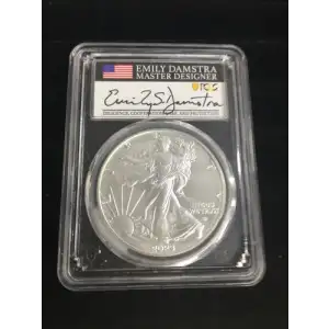2023 $1 Silver Eagle First Day of Issue Emily S. Damstra