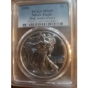 2016 $1 Silver Eagle 30th Anniversary